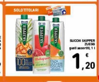 Spazio Conad Succhi skipper zuegg offerta