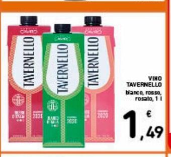 Spazio Conad Vino tavernello offerta