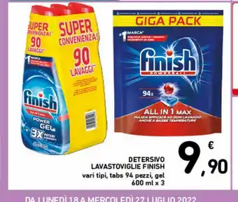 Spazio Conad Detersivo lavastoviglie finish offerta