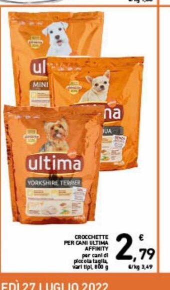 Spazio Conad Crocchette per cani ultima affinity offerta