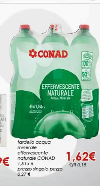 Spazio Conad Acqua minerale effervescente naturale conad offerta