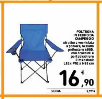 Spazio Conad Poltrona in ferro da cambpeggio offerta