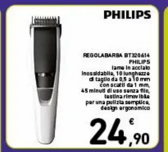 Spazio Conad Regolabarba bt320614 philips offerta