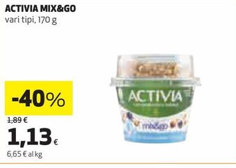 Coop Activia mix&go offerta
