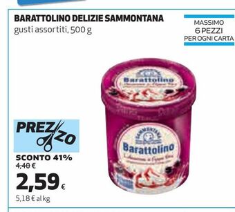 Coop Barattolino delizie sammontana offerta