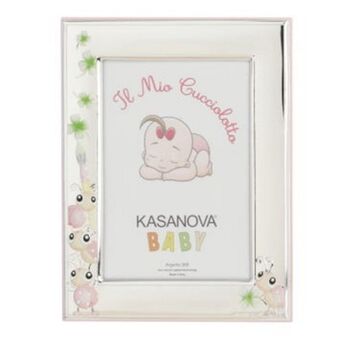 Kasanova Portafoto coccinella con argento miro silver per foto 9x13 cm offerta