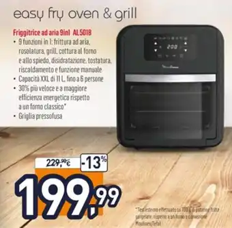 Unieuro Moulinex easy fry oven & grill Friggitrice ad aria 9in1 AL5018 offerta