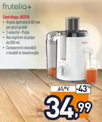 Unieuro Moulinex frutelia+ Centrifuga JU3701 offerta