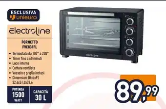 Unieuro Electroline Fornetto FVE831FL offerta
