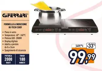 Unieuro Gs Ferrari Fornello a Induzione Hi-Tech Chef offerta