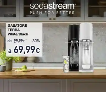 Unieuro Sodastream Gasatore Terra White/Black offerta