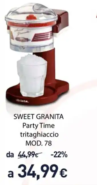 Ariete Sweet Granita Party Time tritagchiaccio MOD. 78