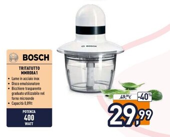 Unieuro Bosch Tritatutto MMR08A1 offerta