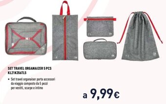 Unieuro Joiahome Set Travel Organaizer 5 PCS KL21K356TL5 offerta