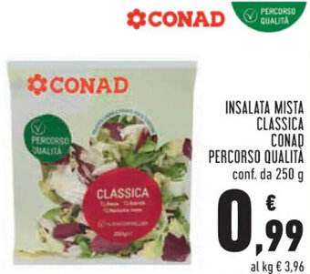 Conad Conad Insalata Mista Classica Percorso Qualità 250 g offerta