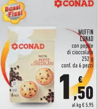 Conad Conad Muffin 252g offerta
