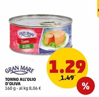 PENNY Tonno all'olio d'oliva offerta