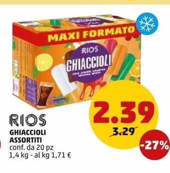 PENNY Ghiaccioli assortiti offerta