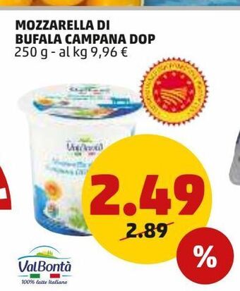 PENNY Mozzarella di bufala campana dop offerta