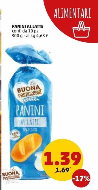 PENNY Panini al latte offerta