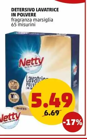 PENNY Detersivo lavatrice in polvere offerta