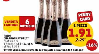 PENNY Pinot chardonnay brut offerta