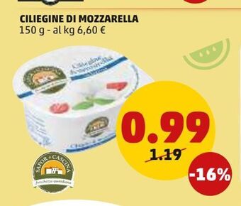 PENNY Ciliegine di mozzarella offerta