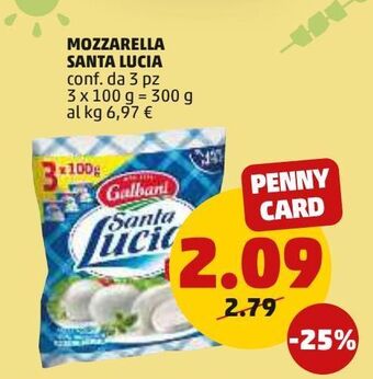 PENNY Mozzarella santa lucia offerta