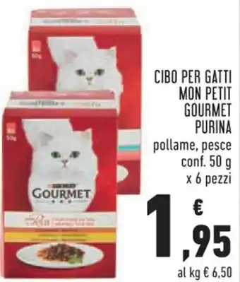 Conad Purina Gourmet Cibo per Gatti Mon Petit 50 g x 6 pezzi offerta