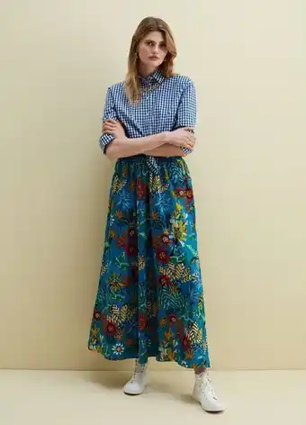 Piombo gonna lunga con stampa fiori