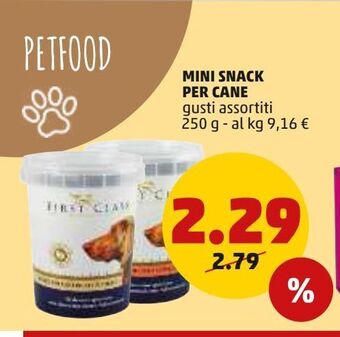 Mini snack per cane