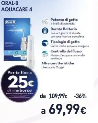 Unieuro Oral-B Acquacare 4 offerta