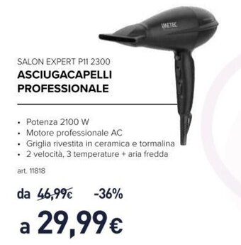 Unieuro Bellissima Salon Expert P11 2300 Asciugacapelli Professionale offerta
