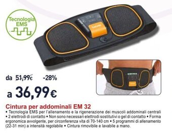 Beurer Cintura per addominali EM 32