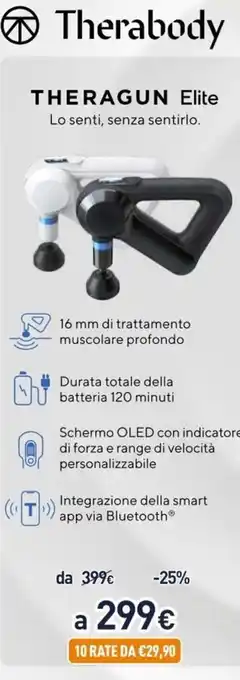 Unieuro Therabody Theragun Elite offerta
