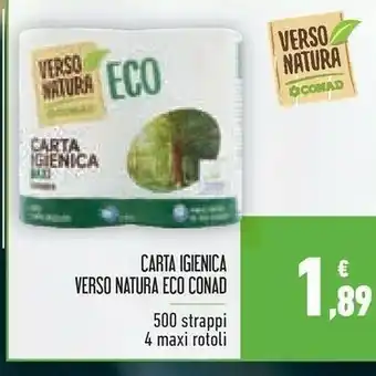Conad Conad Carta Igienica Verso Natura Eco offerta