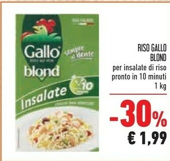 Conad Gallo Riso Blond Insalate Sempre Al Dente 1000 G(ml) offerta