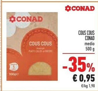 Conad Conad - Cous Cous Medio 500 G(ml) offerta