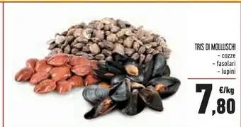 Conad Tris Di Molluschi Cozze/ Fasolari/ Lupini offerta