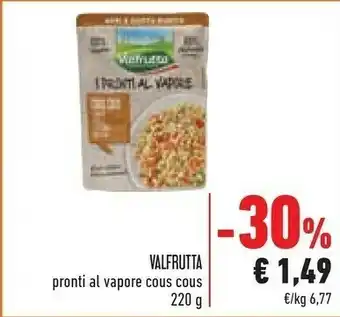 Conad Valfrutta Pronti Al Vapore Cous Cous offerta