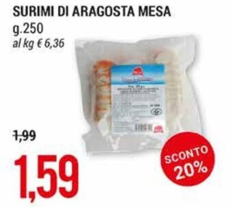 Hardis Surimi di Aragosta Mesa g.250 offerta