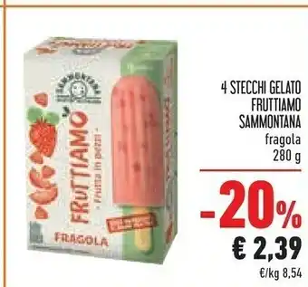 Conad Sammontana Fruttiamo Frutta In Pezzi Con Pezzi Di Fragola 280 G(ml) offerta
