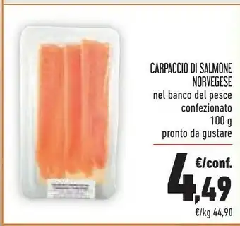 Conad Carpaccio Di Salmone Norvegese offerta