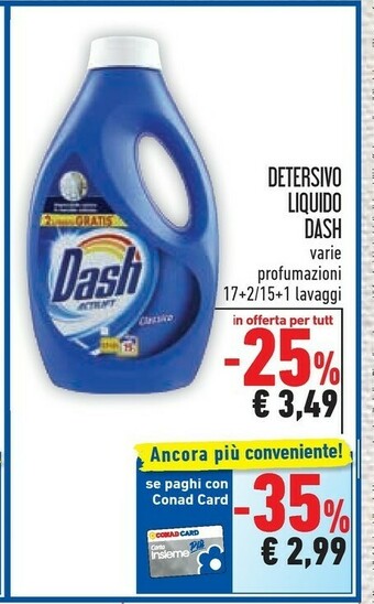 Conad Dash Detersivo Liquido offerta