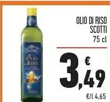 Conad Scotti Olio Di Riso 750 G(ml) offerta