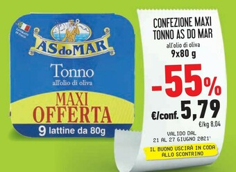 Conad Asdomar Tonno All'Olio Di Oliva offerta