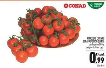 Conad Conad - Pomodoro Ciliegino Percorso Qualità 500 G(ml) offerta