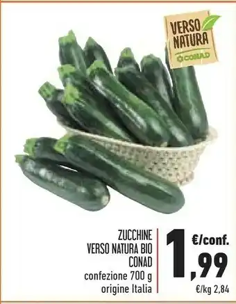 Conad Natura bio Conad Zucchine Verso offerta