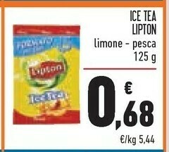 Conad Lipton Tea Lipton - Preparato Per Ice Tea Pesca 125 G(ml) offerta