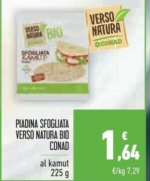 Conad Conad - Sfogliata Kamut Biologica Verso Natura 225 G(ml) offerta